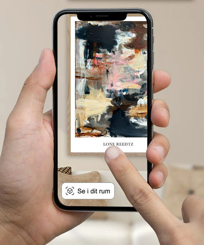 Simple life – Abstrakt kunsttryk af Lone Reedtz by Lone Reedtz , Abstrakt ekspressiv kunstplakat