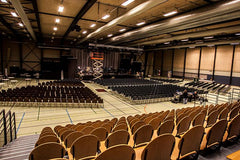 Forberedelse til koncert i Sportium Varde