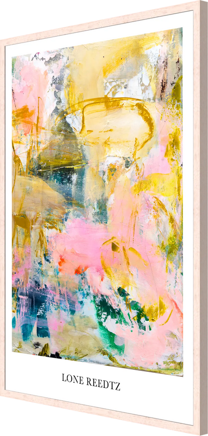 Stille sol – Abstrakt kunsttryk af Lone Reedtz by Lone Reedtz , Abstrakt ekspressiv kunstplakat