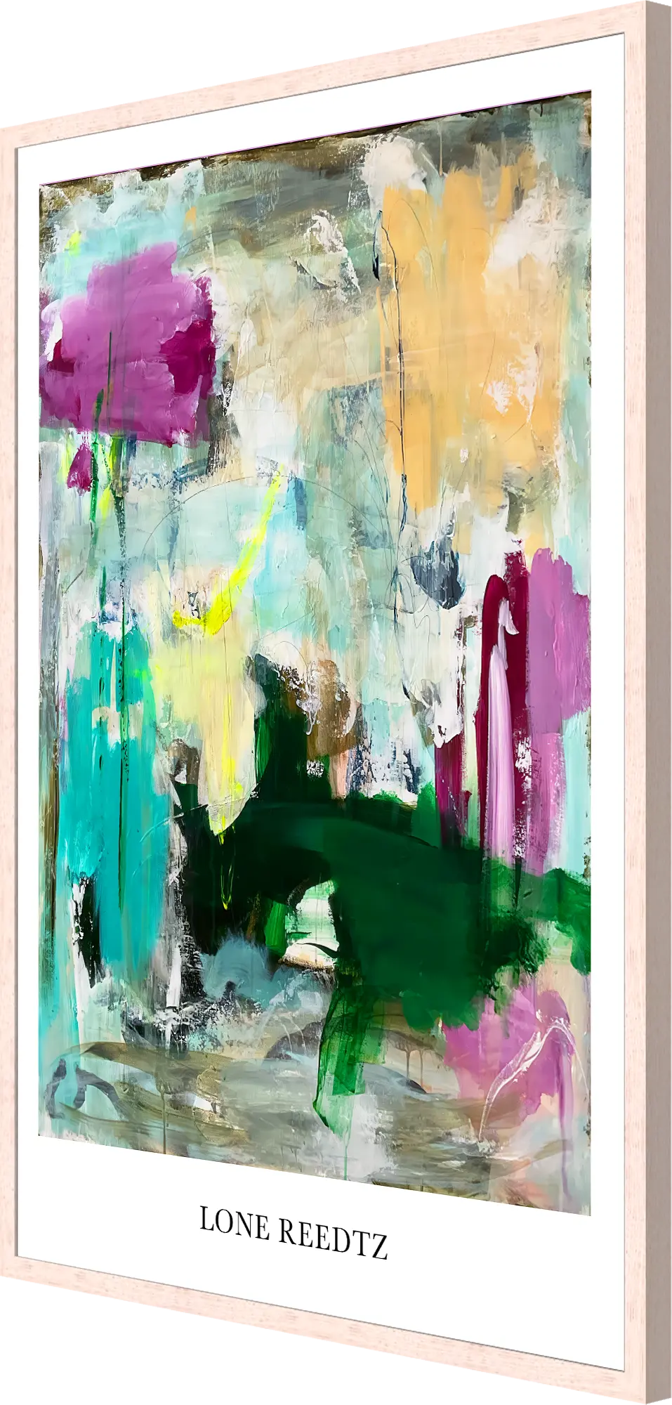 The entrance – Abstrakt kunsttryk af Lone Reedtz by Lone Reedtz , Abstrakt ekspressiv kunstplakat