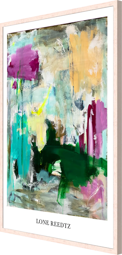 The entrance – Abstrakt kunsttryk af Lone Reedtz by Lone Reedtz , Abstrakt ekspressiv kunstplakat