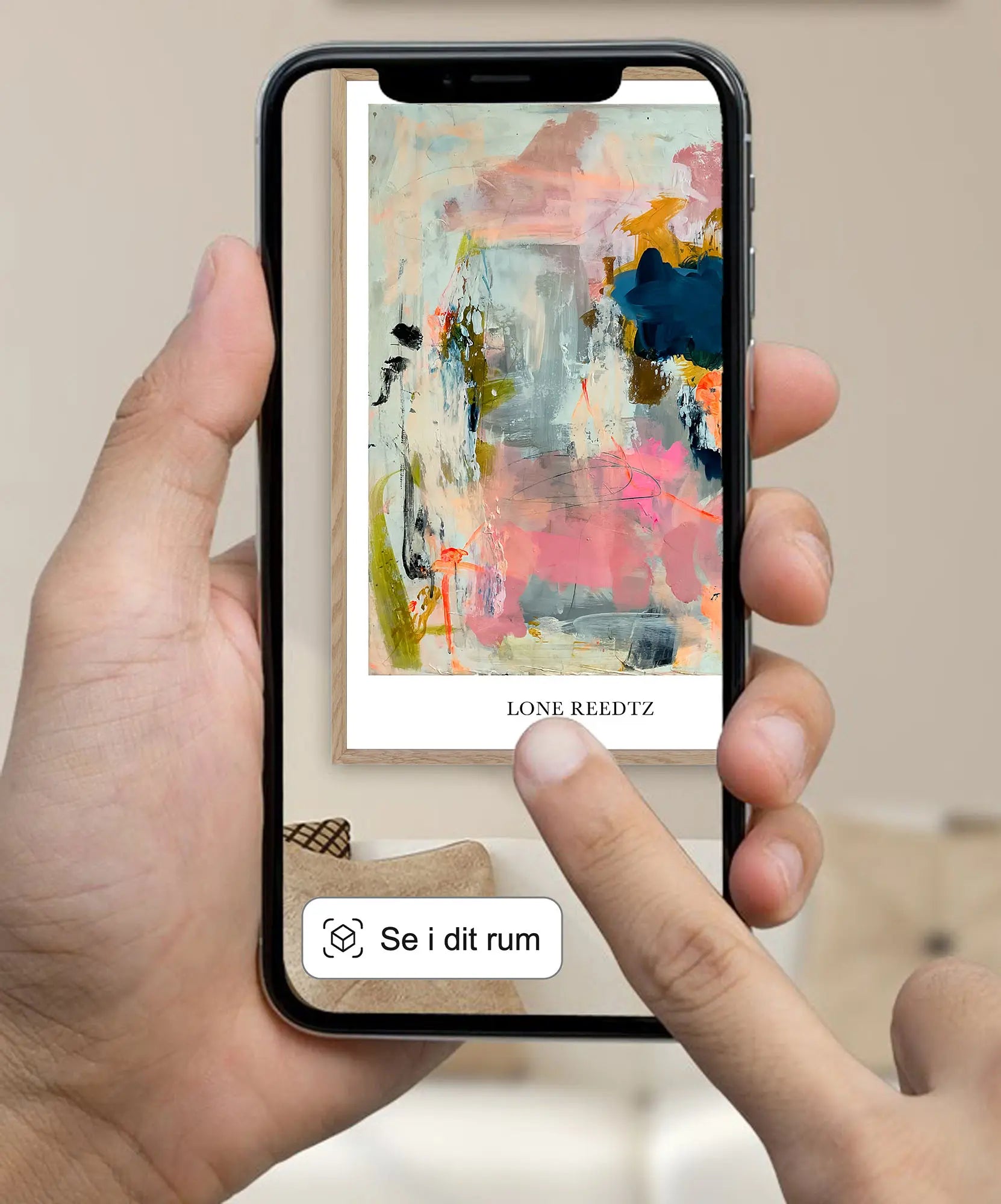 Timeless – Abstrakt kunsttryk af Lone Reedtz by Lone Reedtz , Abstrakt ekspressiv kunstplakat