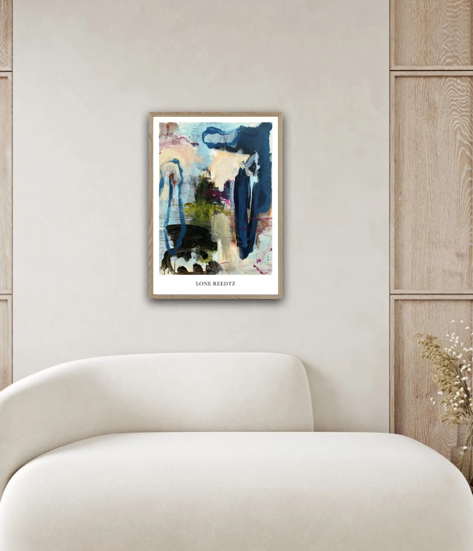 Touch the sky – Abstrakt kunsttryk af Lone Reedtz by Lone Reedtz , Abstrakt ekspressiv kunstplakat