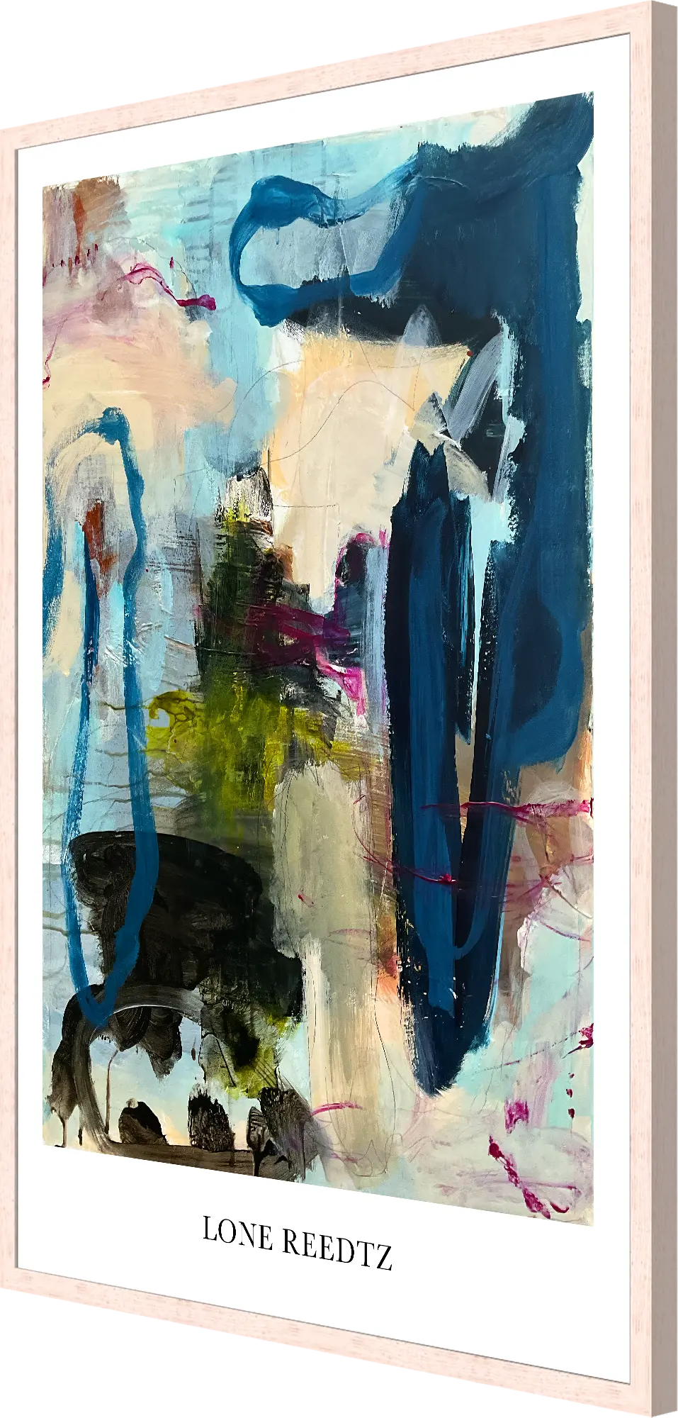 Touch the sky – Abstrakt kunsttryk af Lone Reedtz by Lone Reedtz , Abstrakt ekspressiv kunstplakat