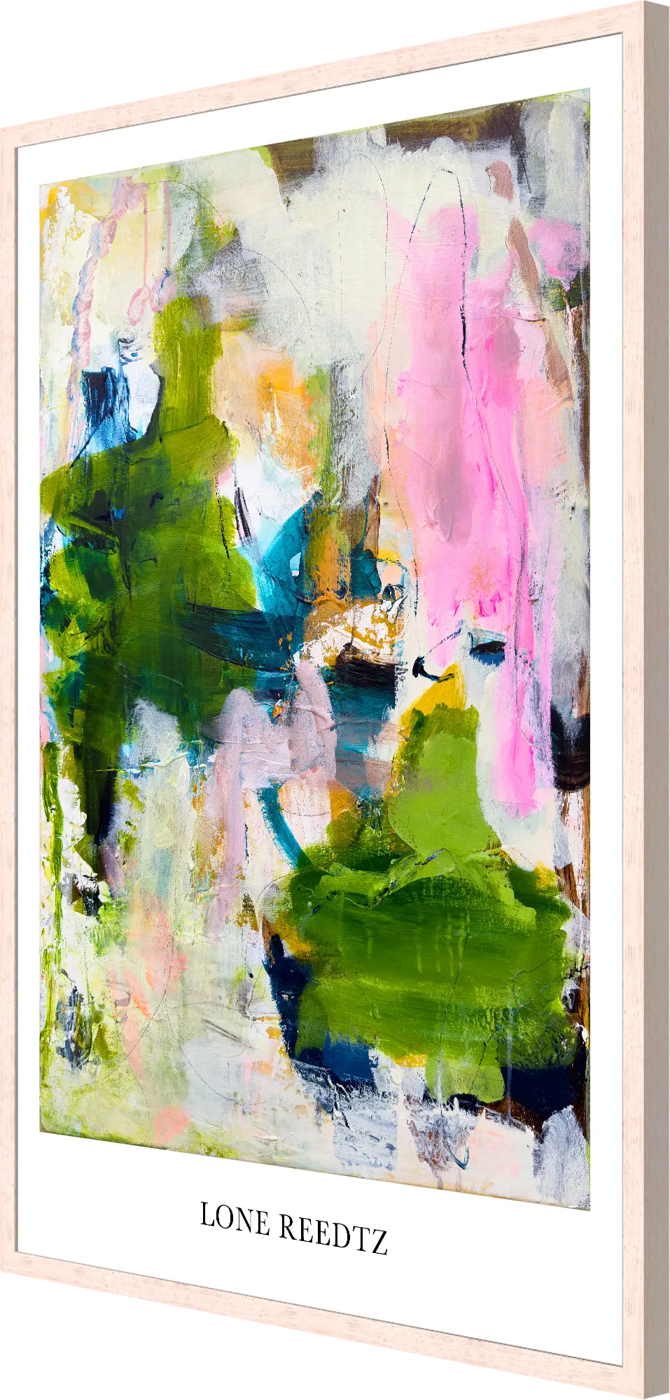 Vild Blomst – Abstrakt kunsttryk af Lone Reedtz by Lone Reedtz , Abstrakt ekspressiv kunstplakat