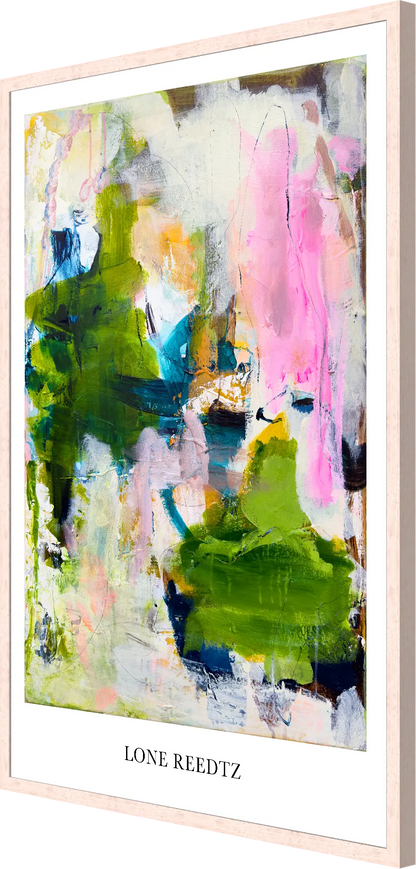 Vild Blomst – Abstrakt kunsttryk af Lone Reedtz by Lone Reedtz , Abstrakt ekspressiv kunstplakat