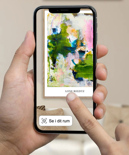 Vild Blomst – Abstrakt kunsttryk af Lone Reedtz by Lone Reedtz , Abstrakt ekspressiv kunstplakat