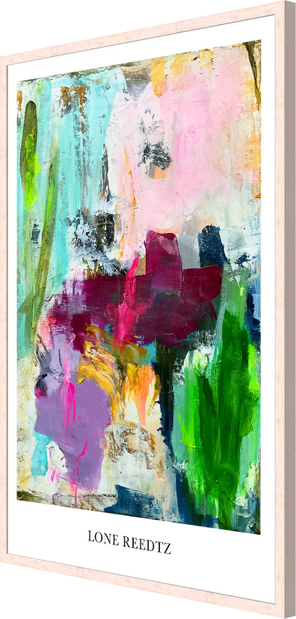 Warm beauty – Abstrakt kunsttryk af Lone Reedtz by Lone Reedtz , Abstrakt ekspressiv kunstplakat