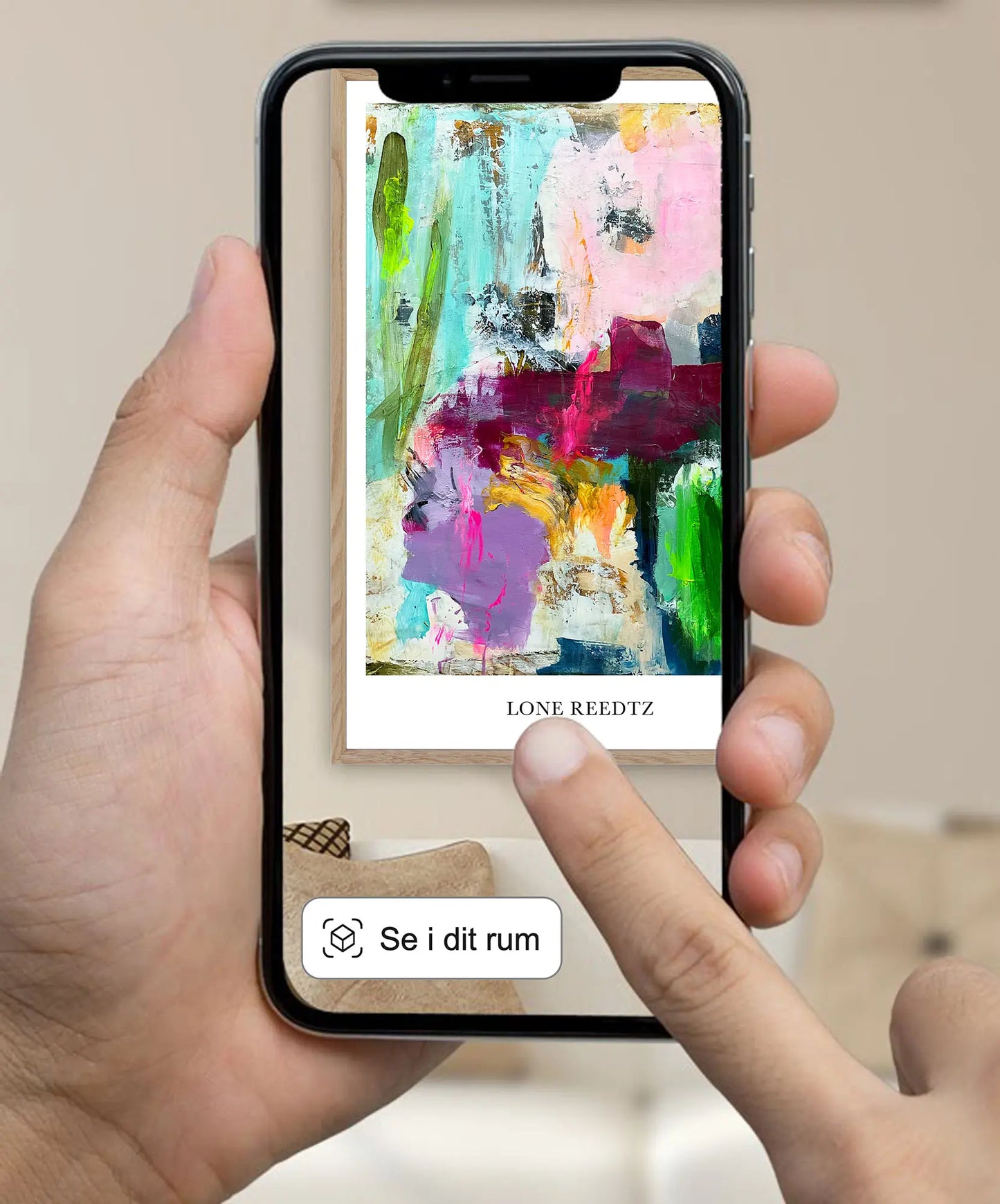 Warm beauty – Abstrakt kunsttryk af Lone Reedtz by Lone Reedtz , Abstrakt ekspressiv kunstplakat