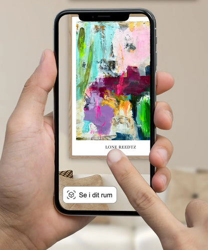 Warm beauty – Abstrakt kunsttryk af Lone Reedtz by Lone Reedtz , Abstrakt ekspressiv kunstplakat